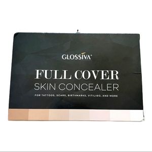 Glossiva Full Coverage Skin Concealer for Tattoos, Birthmarks, Scars, Vitiligo